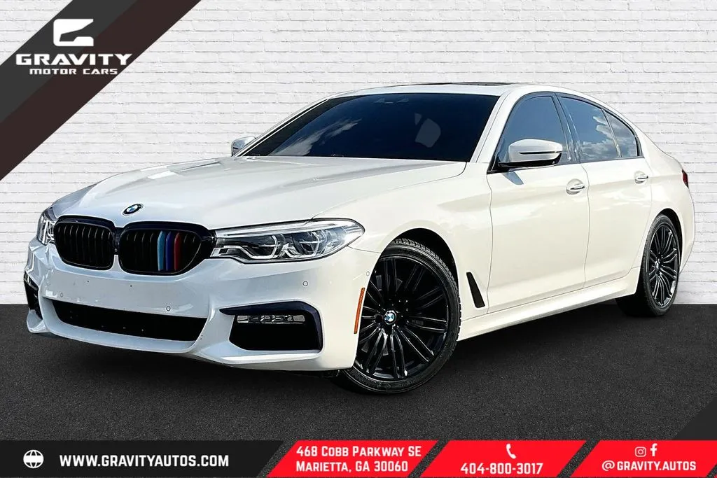 White 2018 BMW 5 Series 530i xDrive for sale in Marietta, GA