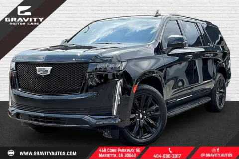 Black 2022 Cadillac Escalade ESV Sport for sale in Marietta, GA