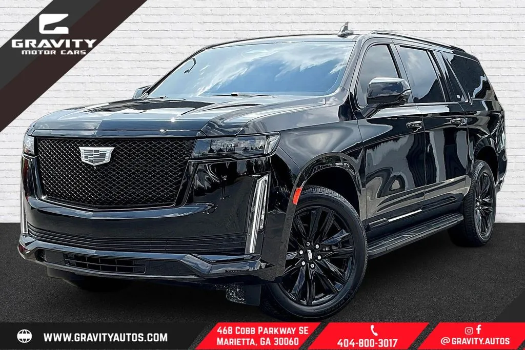 Black 2022 Cadillac Escalade ESV Sport for sale in Marietta, GA