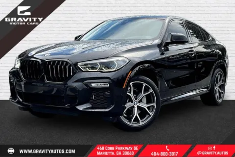 Black 2021 BMW X6 sDrive40i for sale in Marietta, GA