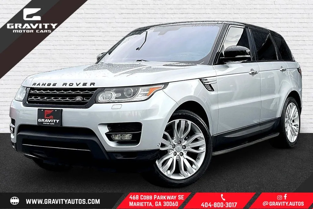Silver 2016 Land Rover Range Rover Sport 3.0L V6 Supercharged HSE for sale in Marietta, GA