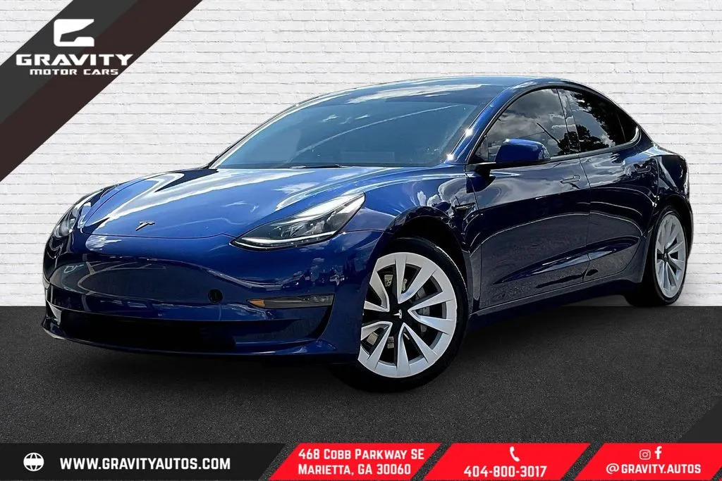 Blue 2022 Tesla Model 3 Long Range for sale in Marietta, GA