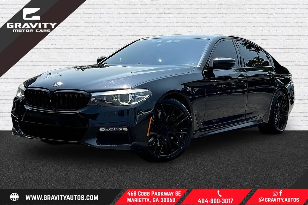 Black 2018 BMW 5 Series 540i for sale in Marietta, GA
