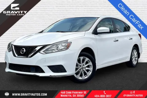 White 2019 Nissan Sentra SV for sale in Marietta, GA