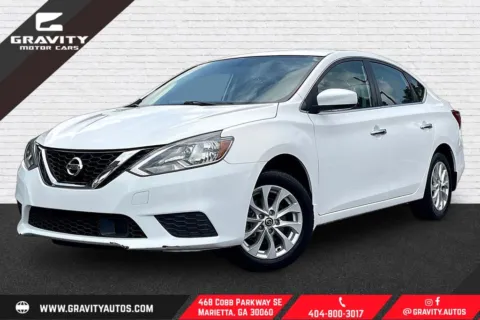White 2019 Nissan Sentra SV for sale in Marietta, GA