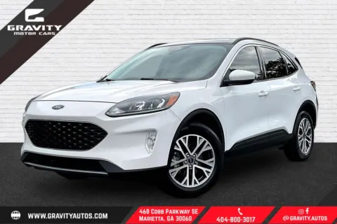 White 2021 Ford Escape Hybrid SEL for sale in Marietta, GA