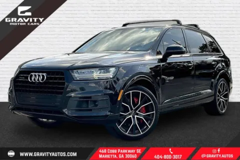 Black 2019 Audi Q7 55 Prestige for sale in Marietta, GA