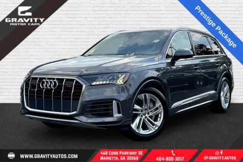 Gray 2021 Audi Q7 55 Prestige for sale in Marietta, GA