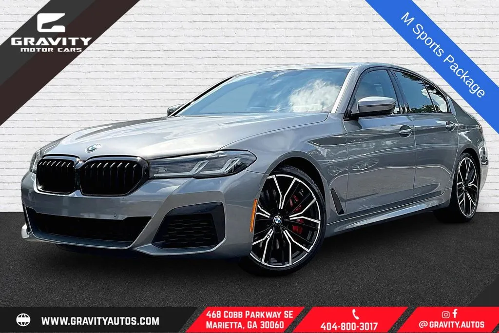 Gray 2023 BMW 5 Series 540i for sale in Marietta, GA