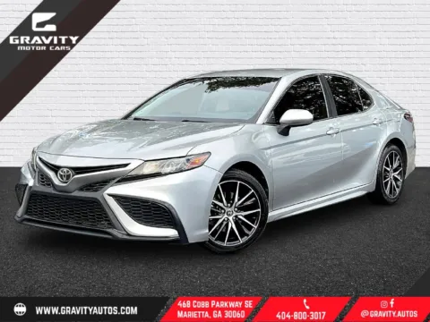Silver 2021 Toyota Camry SE for sale in Marietta, GA