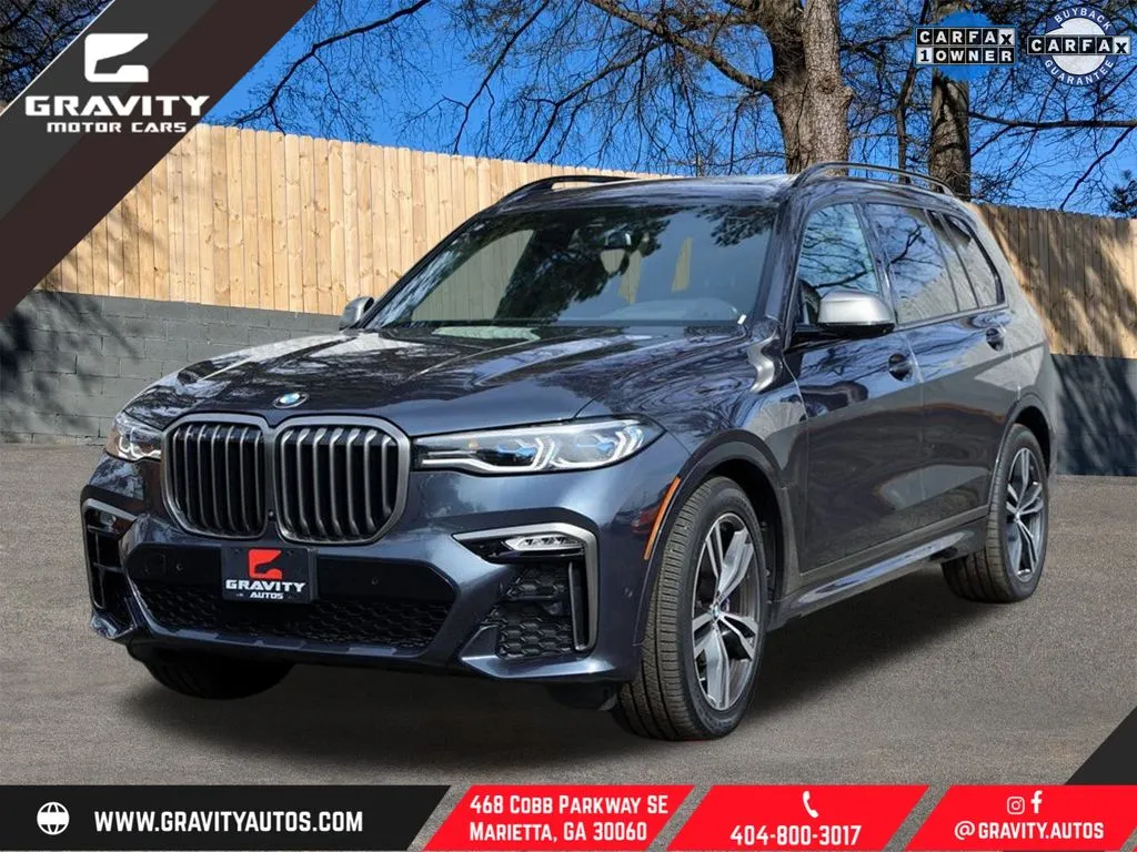 Gray 2022 BMW X7 M50i for sale in Marietta, GA