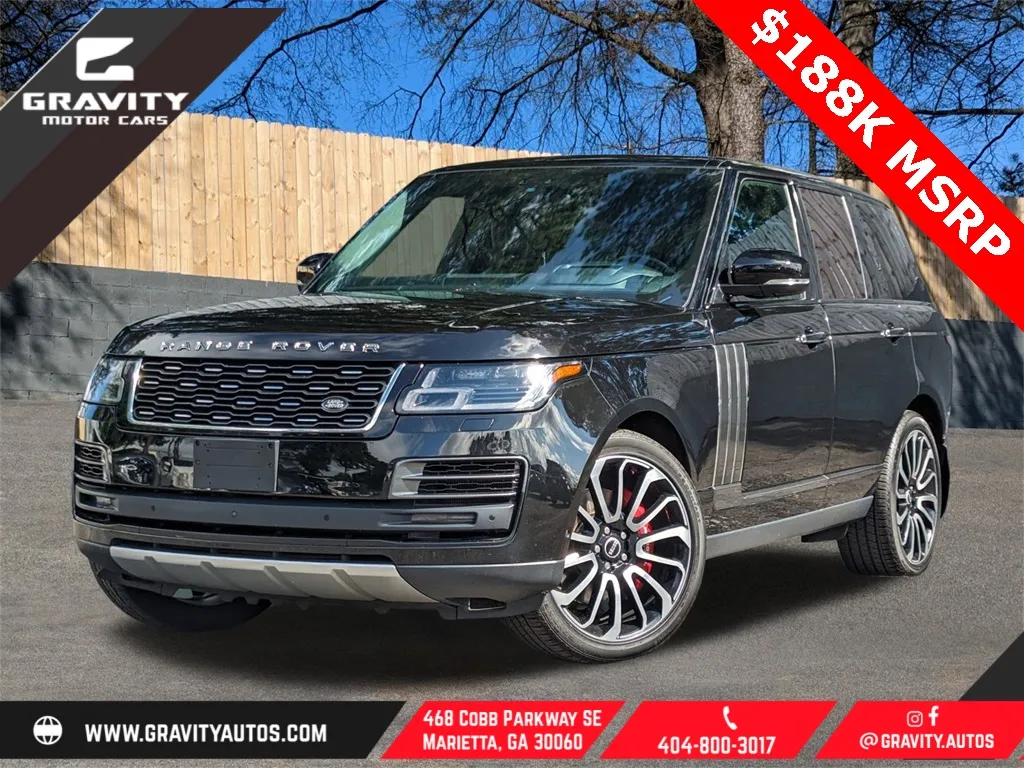 Black 2022 Land Rover Range Rover SVAutobiography for sale in Marietta, GA