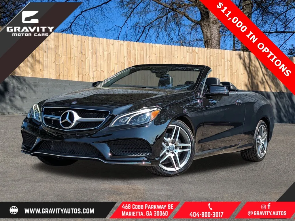 Black 2016 Mercedes-Benz E-Class E 400 for sale in Marietta, GA
