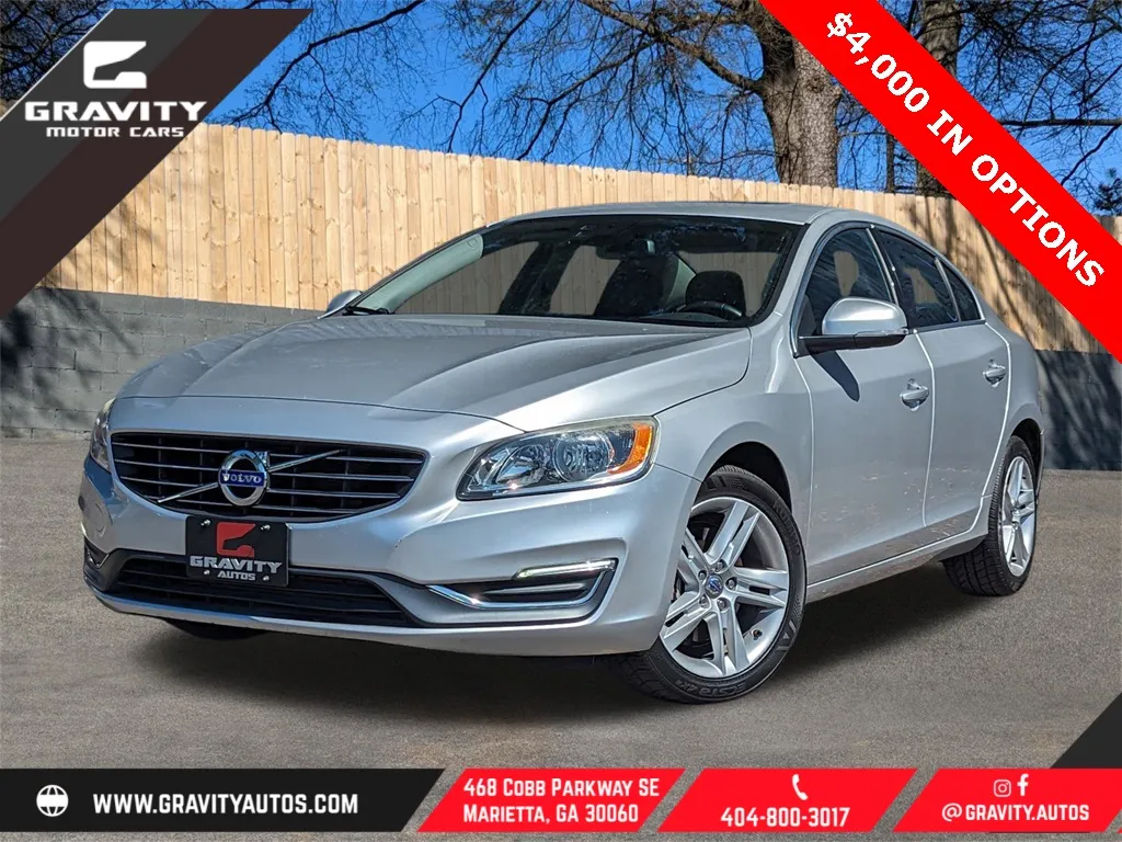 Silver 2015 Volvo S60 T5 Premier for sale in Marietta, GA