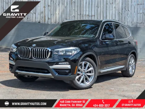 Black 2019 BMW X3 sDrive30i for sale in Marietta, GA