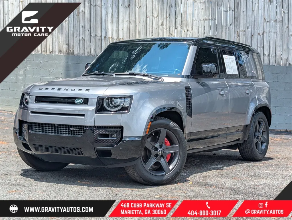 Gray 2023 Land Rover Defender 110 X-Dynamic SE for sale in Marietta, GA