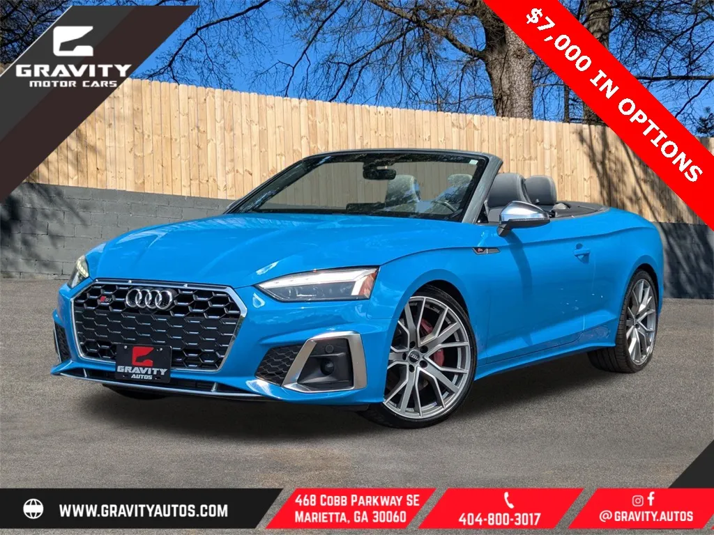 Blue 2020 Audi S5 3.0T Premium Plus for sale in Marietta, GA