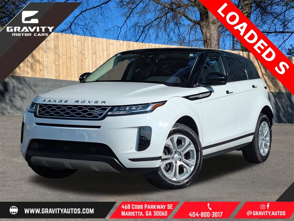 White 2020 Land Rover Range Rover Evoque S for sale in Marietta, GA