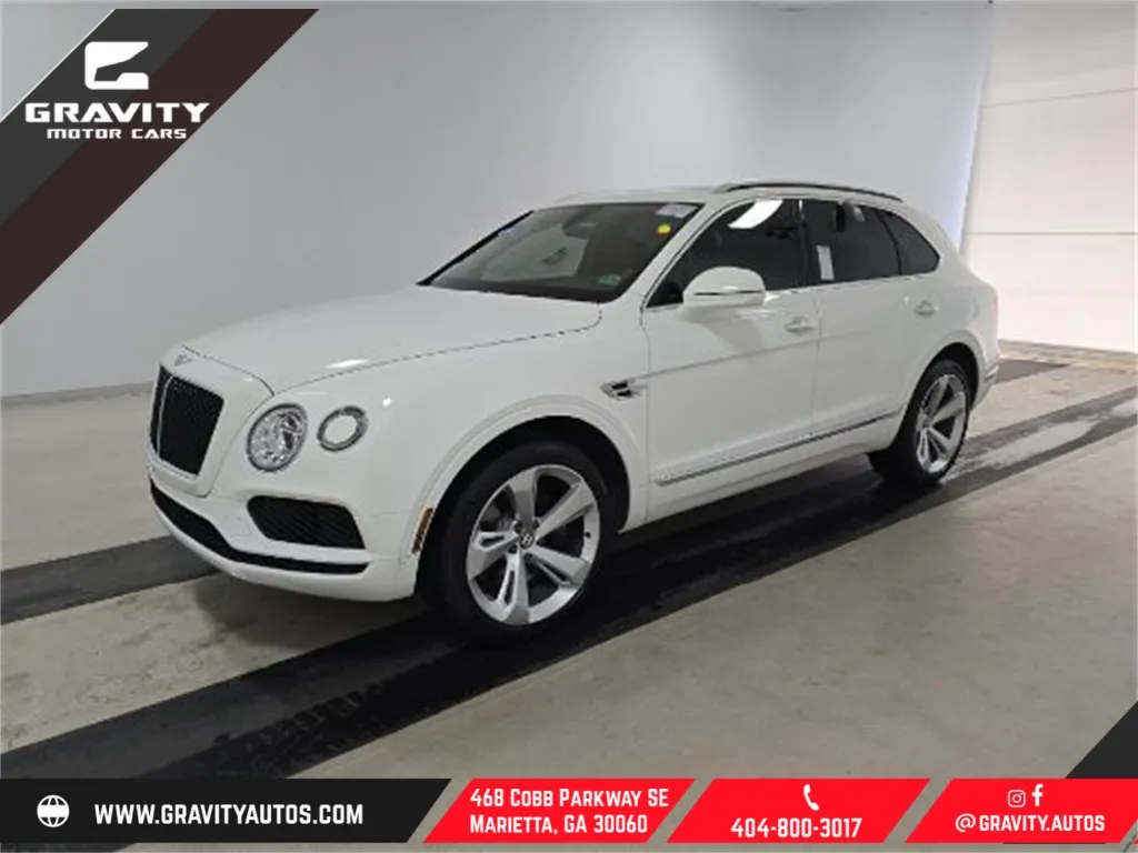 White 2019 Bentley Bentayga V8 for sale in Marietta, GA