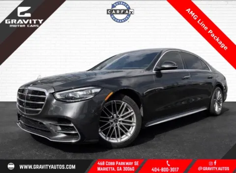 Gray 2022 Mercedes-Benz S-Class S 580 for sale in Marietta, GA