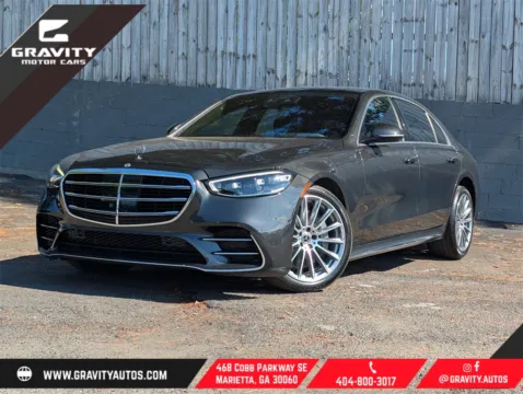 Gray 2022 Mercedes-Benz S-Class S 580 for sale in Marietta, GA