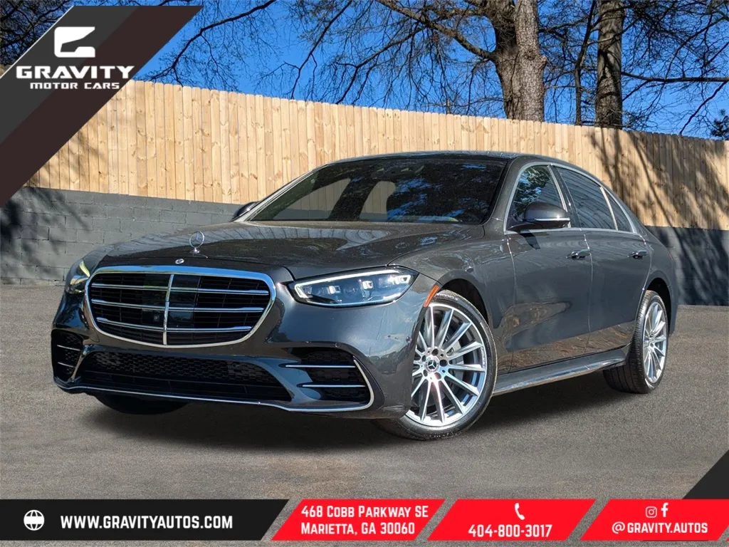 Gray 2022 Mercedes-Benz S-Class S 580 for sale in Marietta, GA