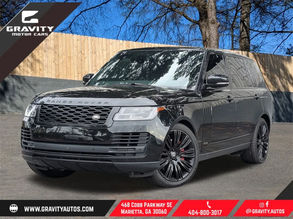 Black 2019 Land Rover Range Rover 5.0L V8 Supercharged for sale in Marietta, GA