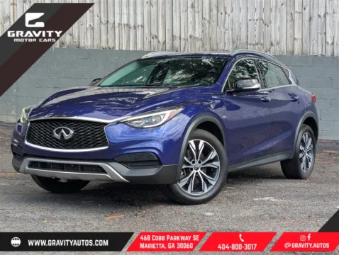Blue 2017 INFINITI QX30 Luxury for sale in Marietta, GA