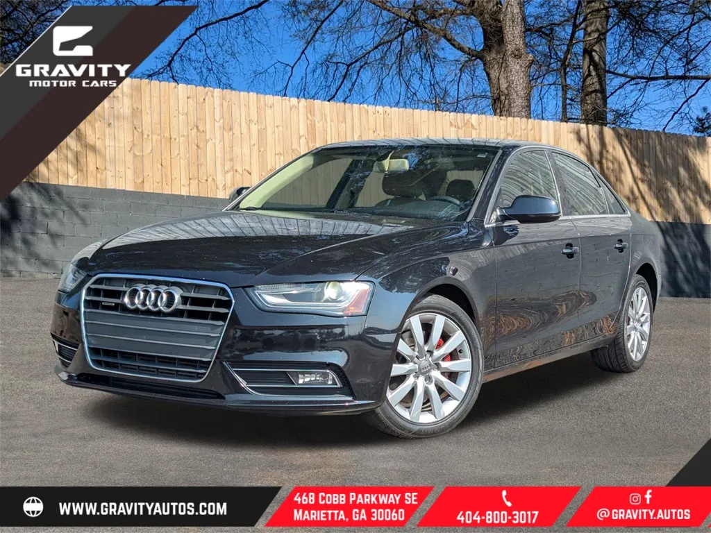 Black 2013 Audi A4 2.0T Premium for sale in Marietta, GA