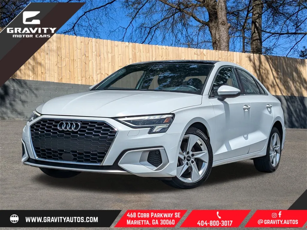 White 2023 Audi A3 40 Premium for sale in Marietta, GA