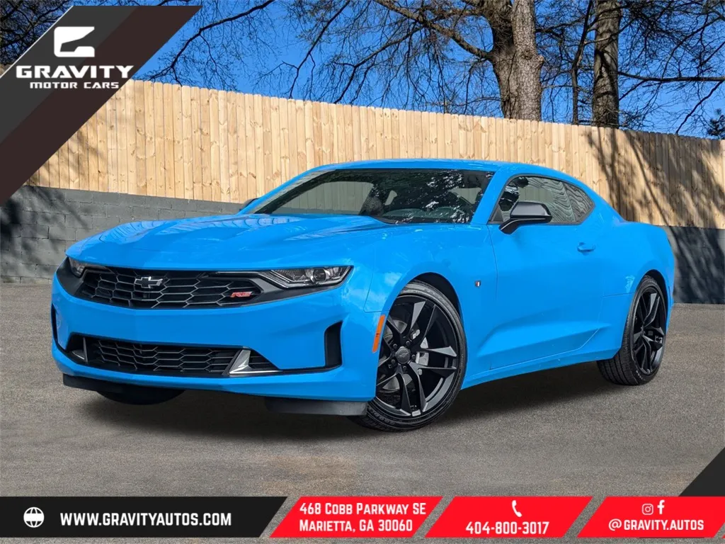 Blue 2023 Chevrolet Camaro 2LT for sale in Marietta, GA