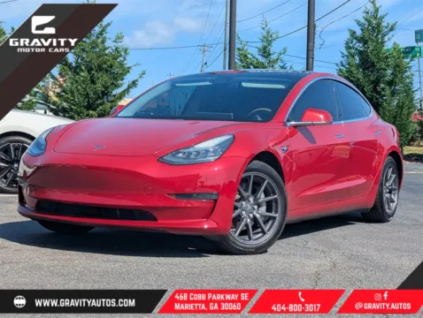 Red 2020 Tesla Model 3 Standard for sale in Marietta, GA