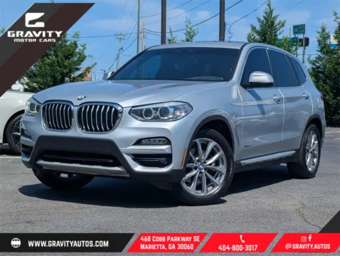 Silver 2018 BMW X3 xDrive30i for sale in Marietta, GA
