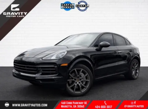 Black 2023 Porsche Cayenne Coupe Platinum Edition for sale in Marietta, GA