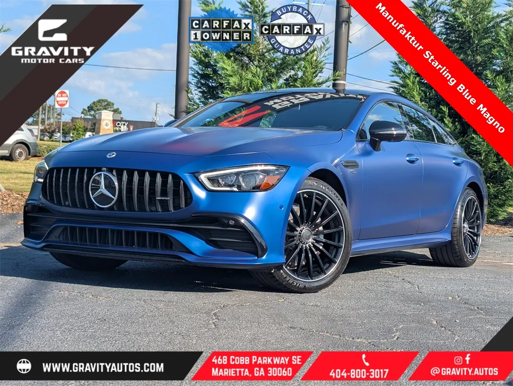 Blue 2023 Mercedes-Benz AMG GT 53 for sale in Marietta, GA