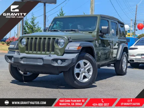 Green 2021 Jeep Wrangler Unlimited Sport S for sale in Marietta, GA