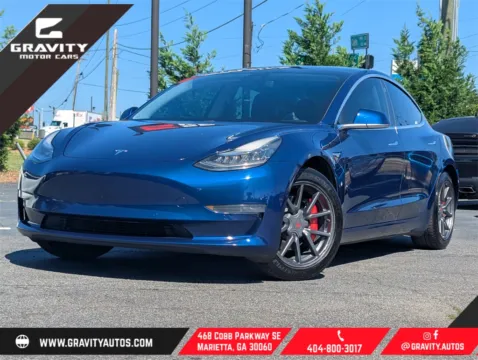 Blue 2019 Tesla Model 3 Standard Range Plus for sale in Marietta, GA