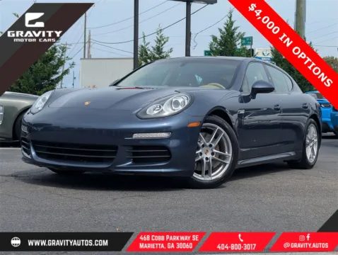 Blue 2014 Porsche Panamera 4 for sale in Marietta, GA