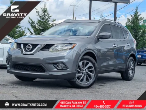 Gray 2016 Nissan Rogue SL for sale in Marietta, GA