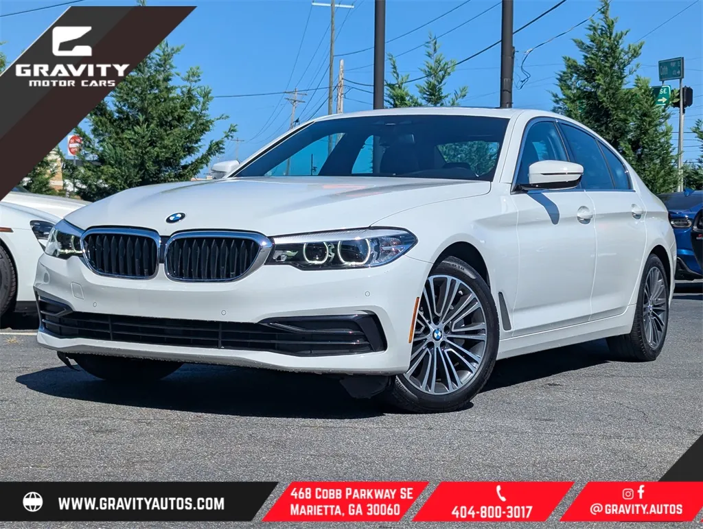 White 2019 BMW 5 Series 530i for sale in Marietta, GA
