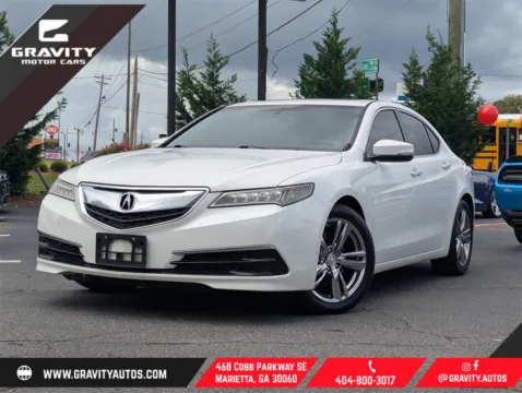 White 2015 Acura TLX V6 for sale in Marietta, GA