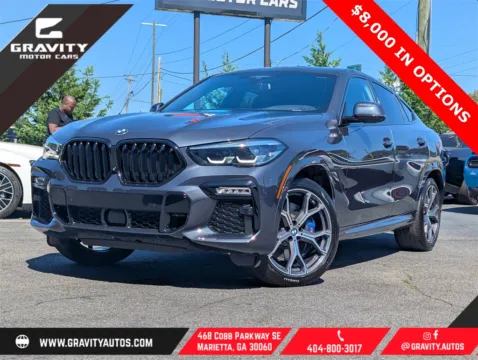 Gray 2021 BMW X6 M50i for sale in Marietta, GA