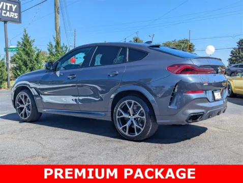 Another view of 2021 BMW X6 M50i for sale in Marietta, GA at Gravity Motor Cars