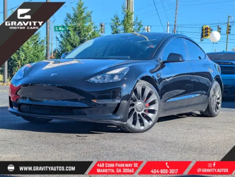 Black 2021 Tesla Model 3 Performance for sale in Marietta, GA