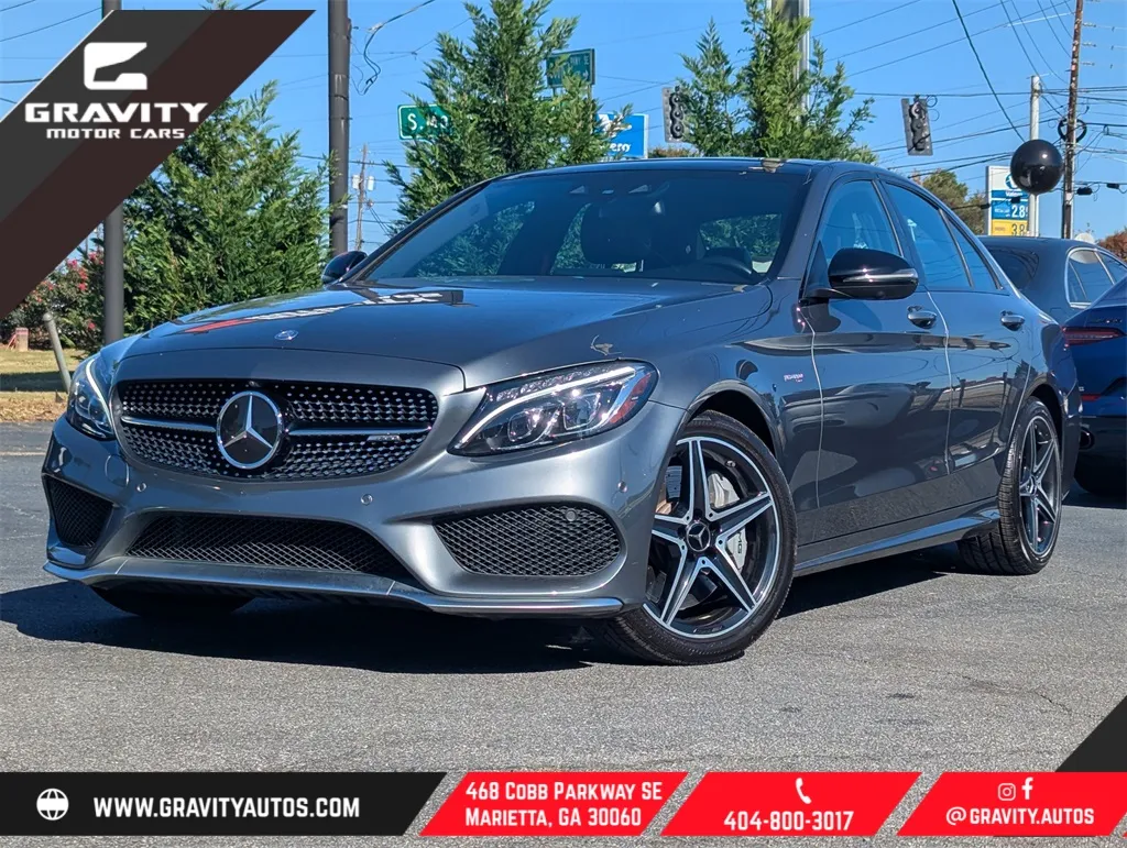 Gray 2017 Mercedes-Benz C-Class C 43 AMG for sale in Marietta, GA
