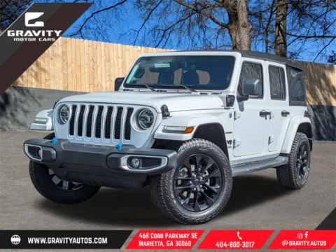 White 2022 Jeep Wrangler Unlimited Sahara 4xe for sale in Marietta, GA
