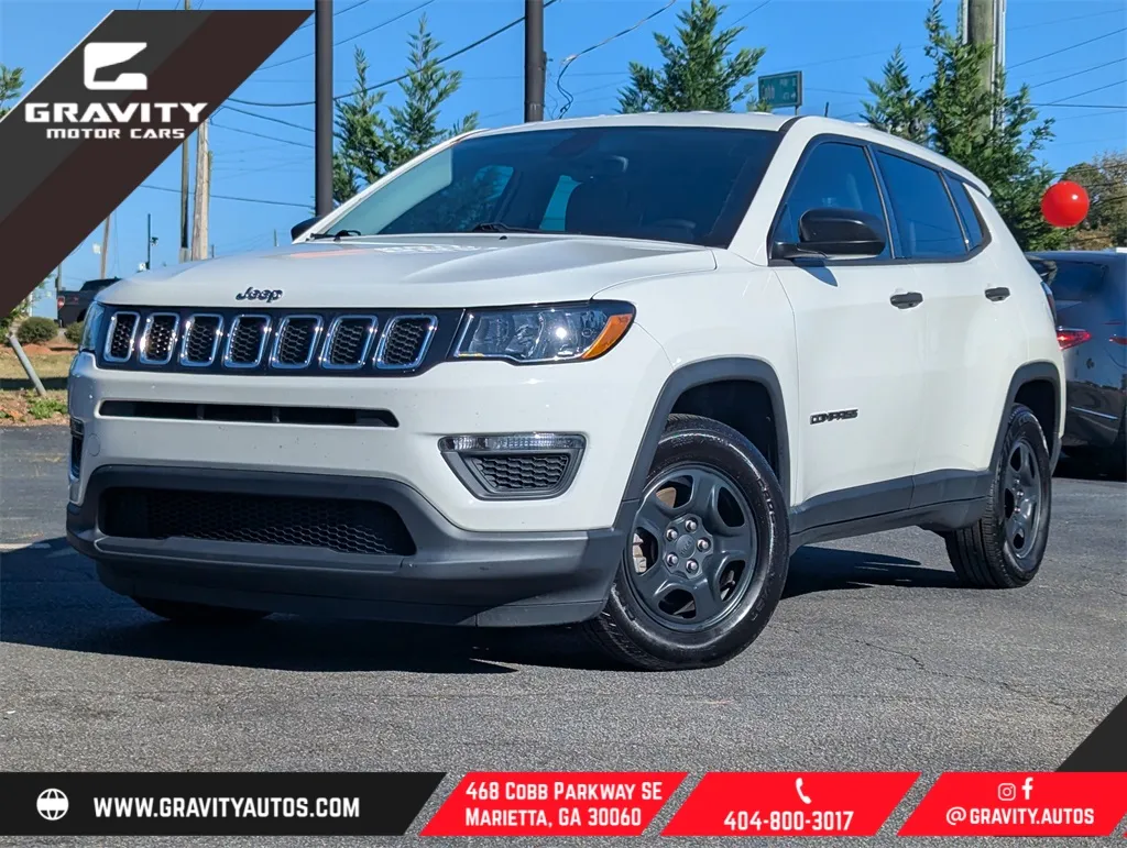 White 2018 Jeep Compass Sport for sale in Marietta, GA