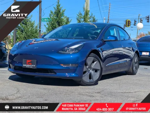 Blue 2023 Tesla Model 3 for sale in Marietta, GA