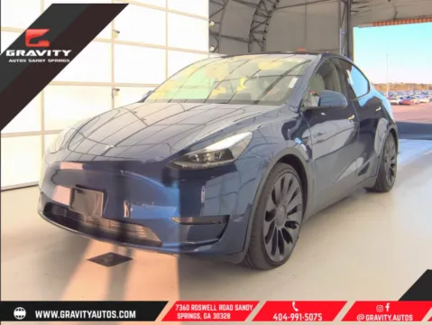 Blue 2023 Tesla Model Y Performance for sale in Sandy Springs, GA