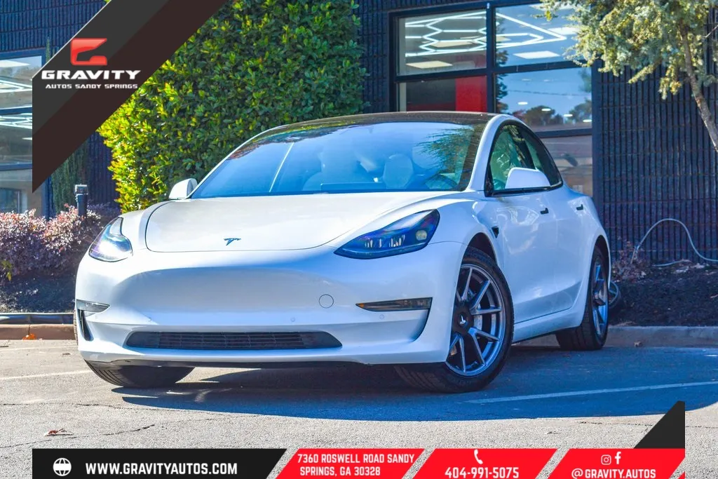 White 2021 Tesla Model 3 Long Range for sale in Sandy Springs, GA